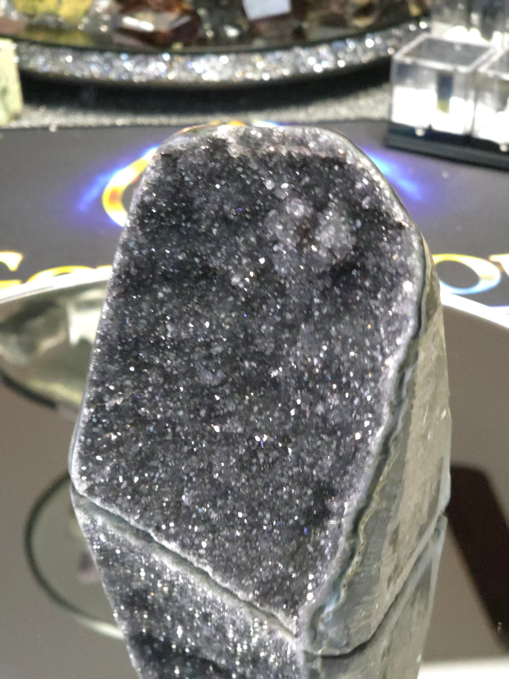 Uruguay Dark Rainbow Amethyst Mini Cathedral #14