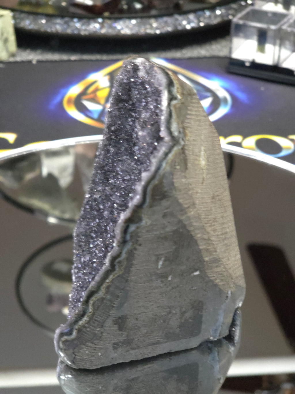 Uruguay Dark Rainbow Amethyst Mini Cathedral #14