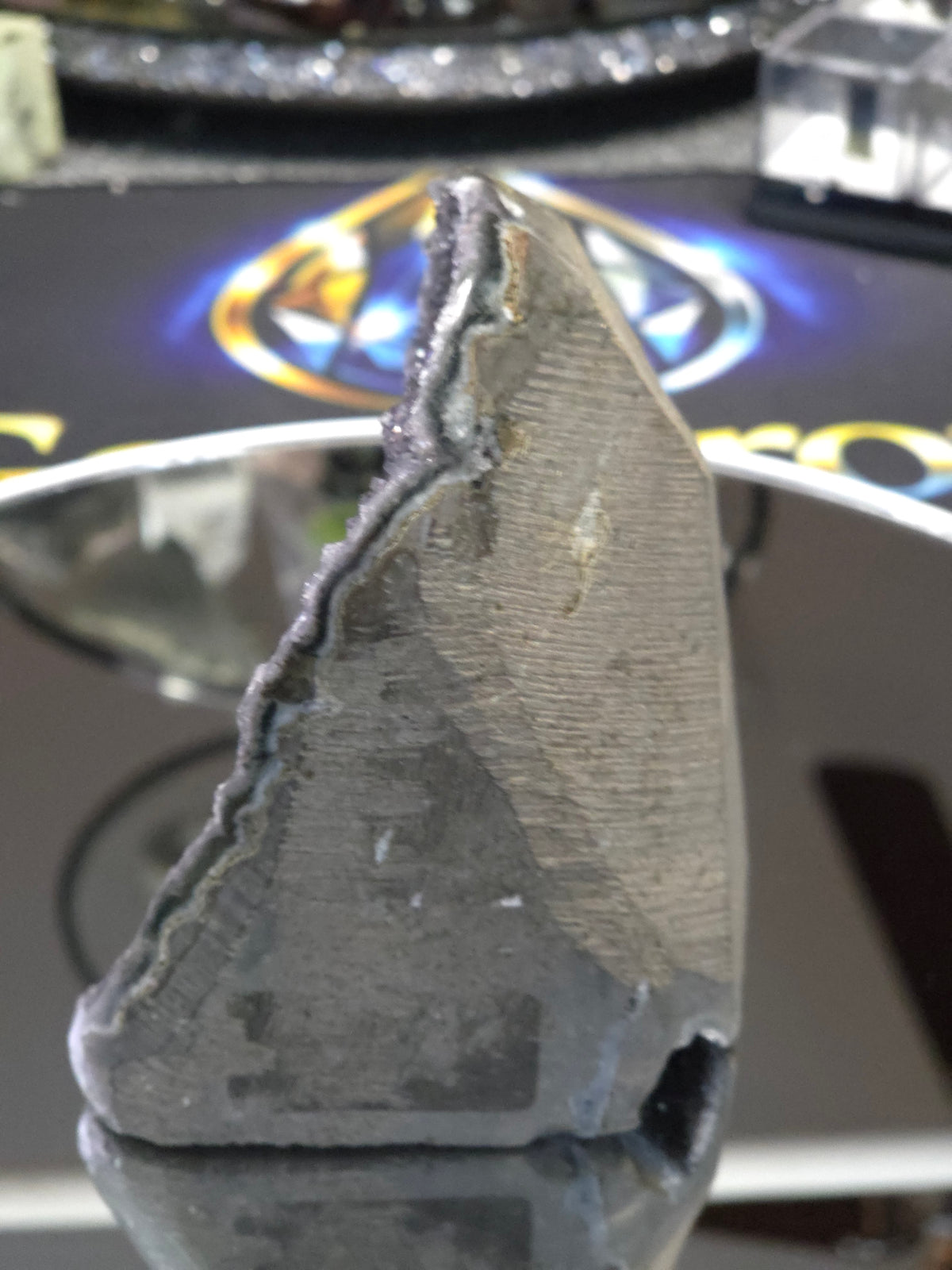 Uruguay Dark Rainbow Amethyst Mini Cathedral #14