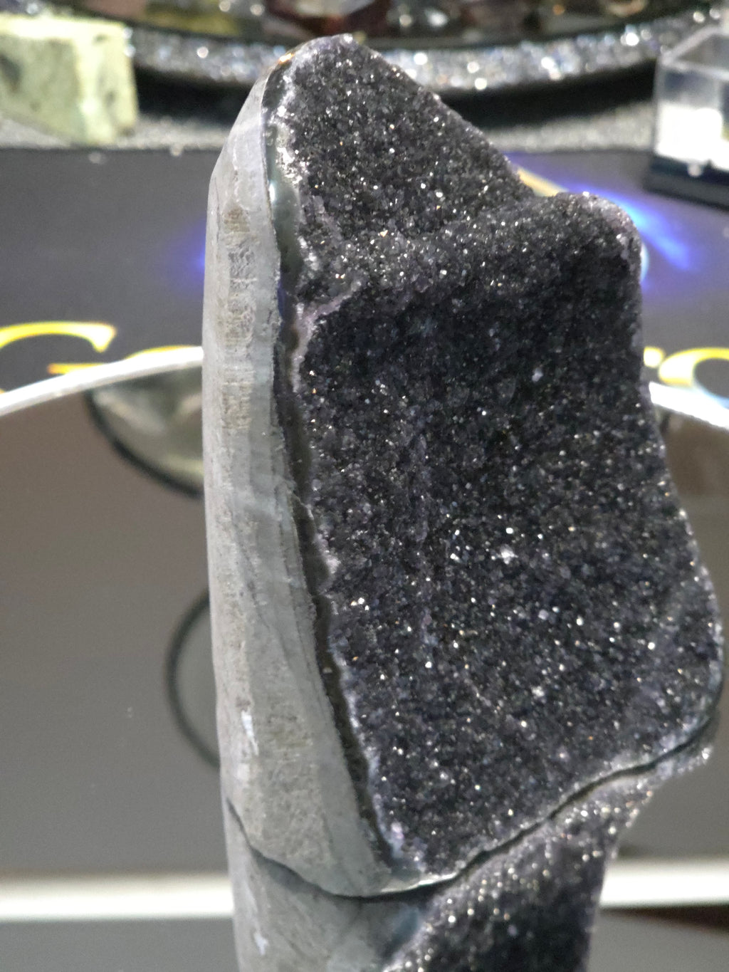 Uruguay Dark Rainbow Amethyst Mini Cathedral #1