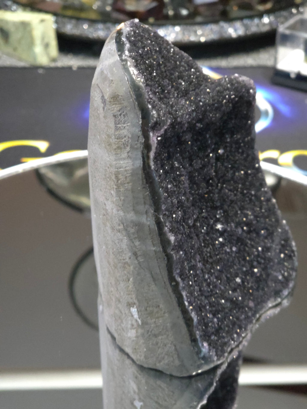 Uruguay Dark Rainbow Amethyst Mini Cathedral #1