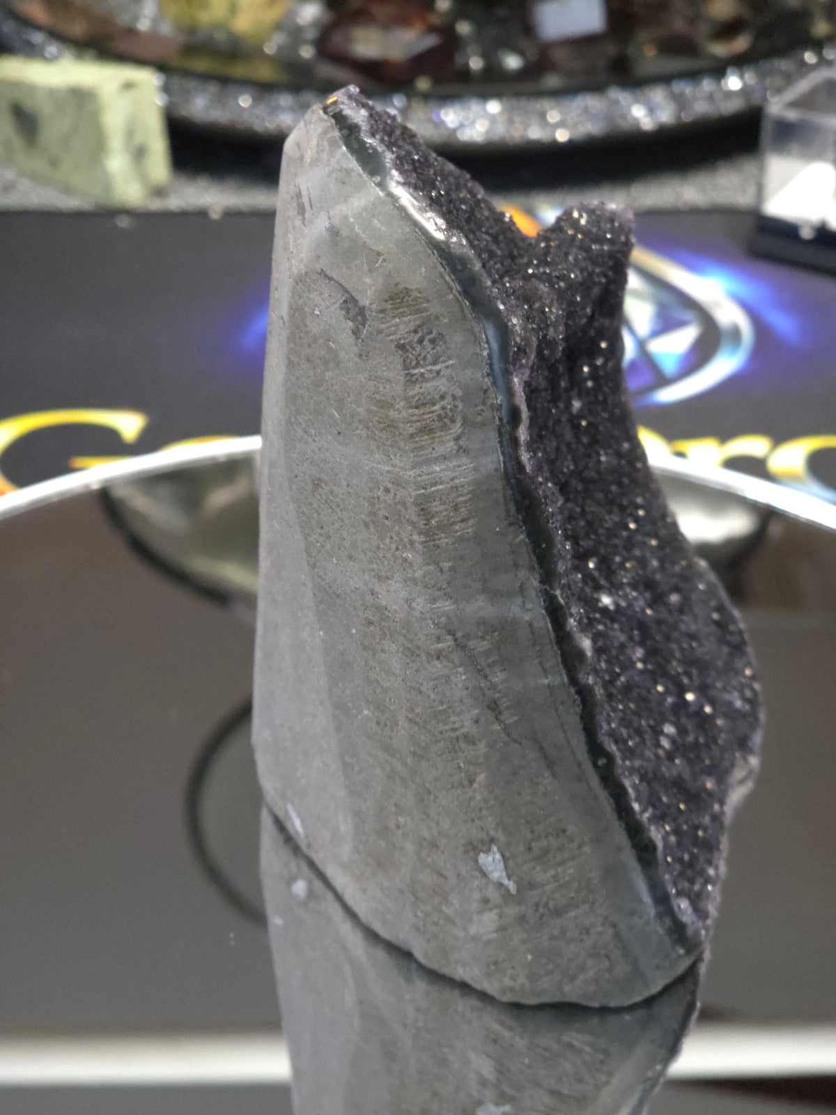 Uruguay Dark Rainbow Amethyst Mini Cathedral #1