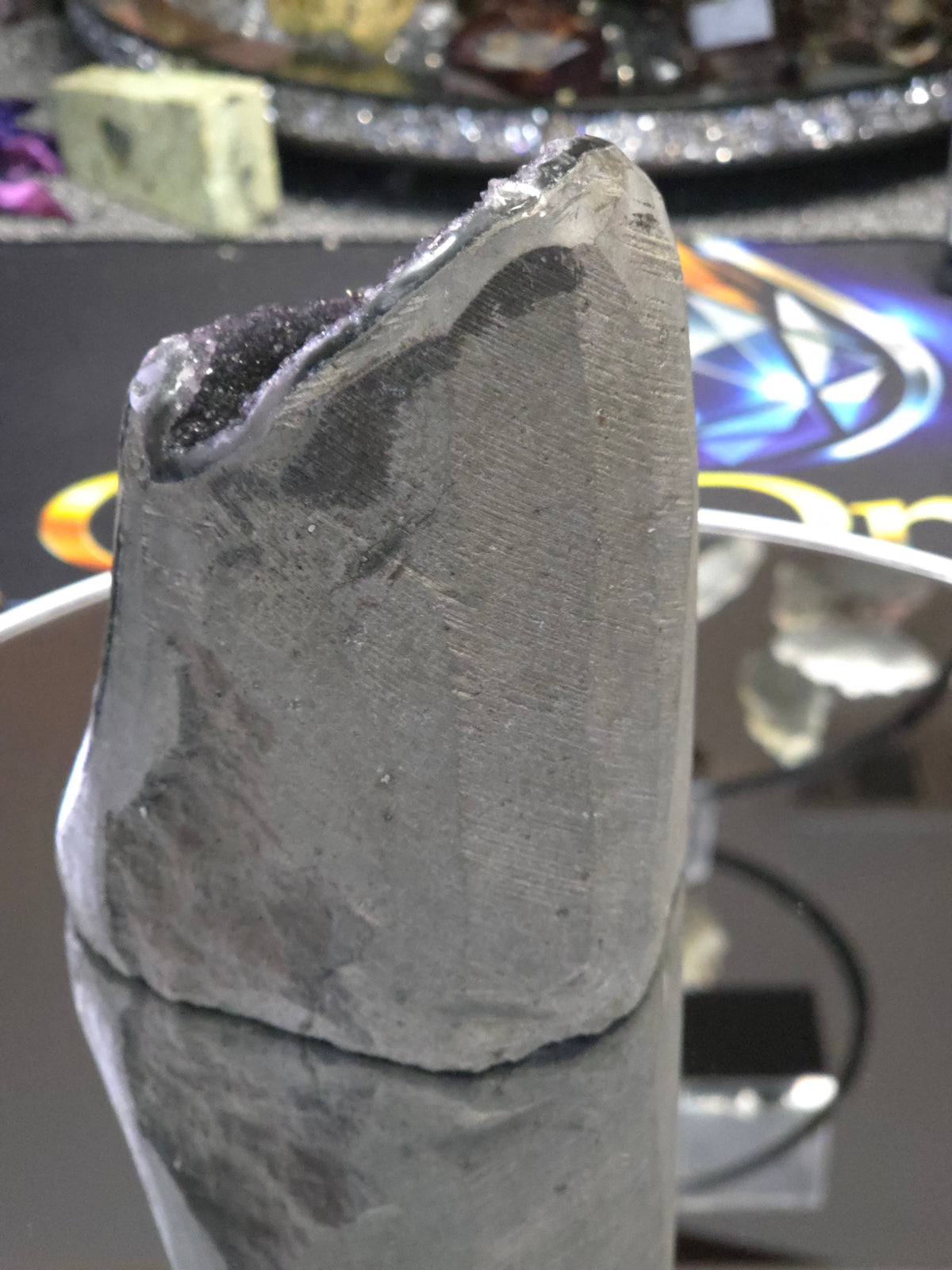 Uruguay Dark Rainbow Amethyst Mini Cathedral #1