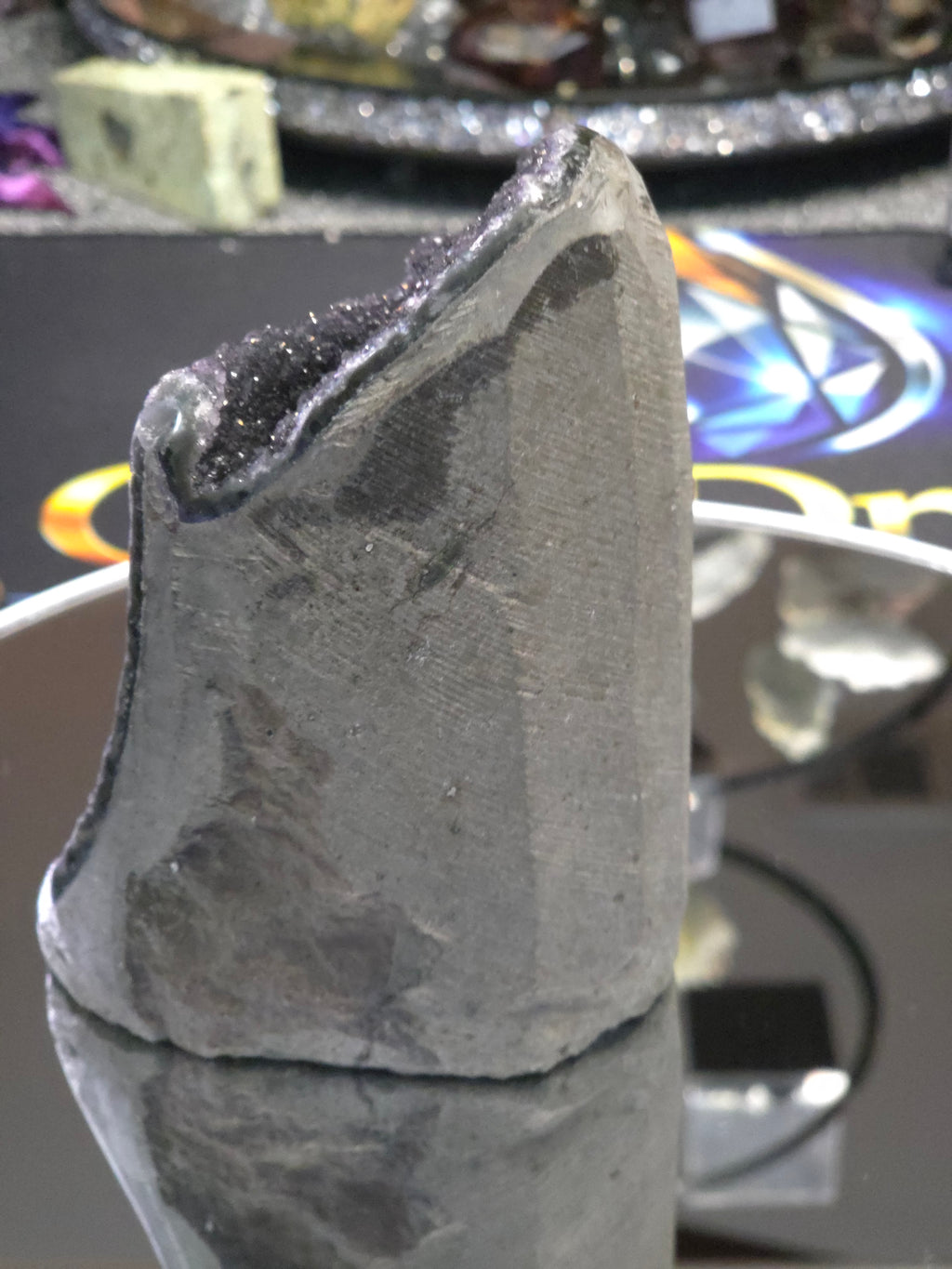 Uruguay Dark Rainbow Amethyst Mini Cathedral #1