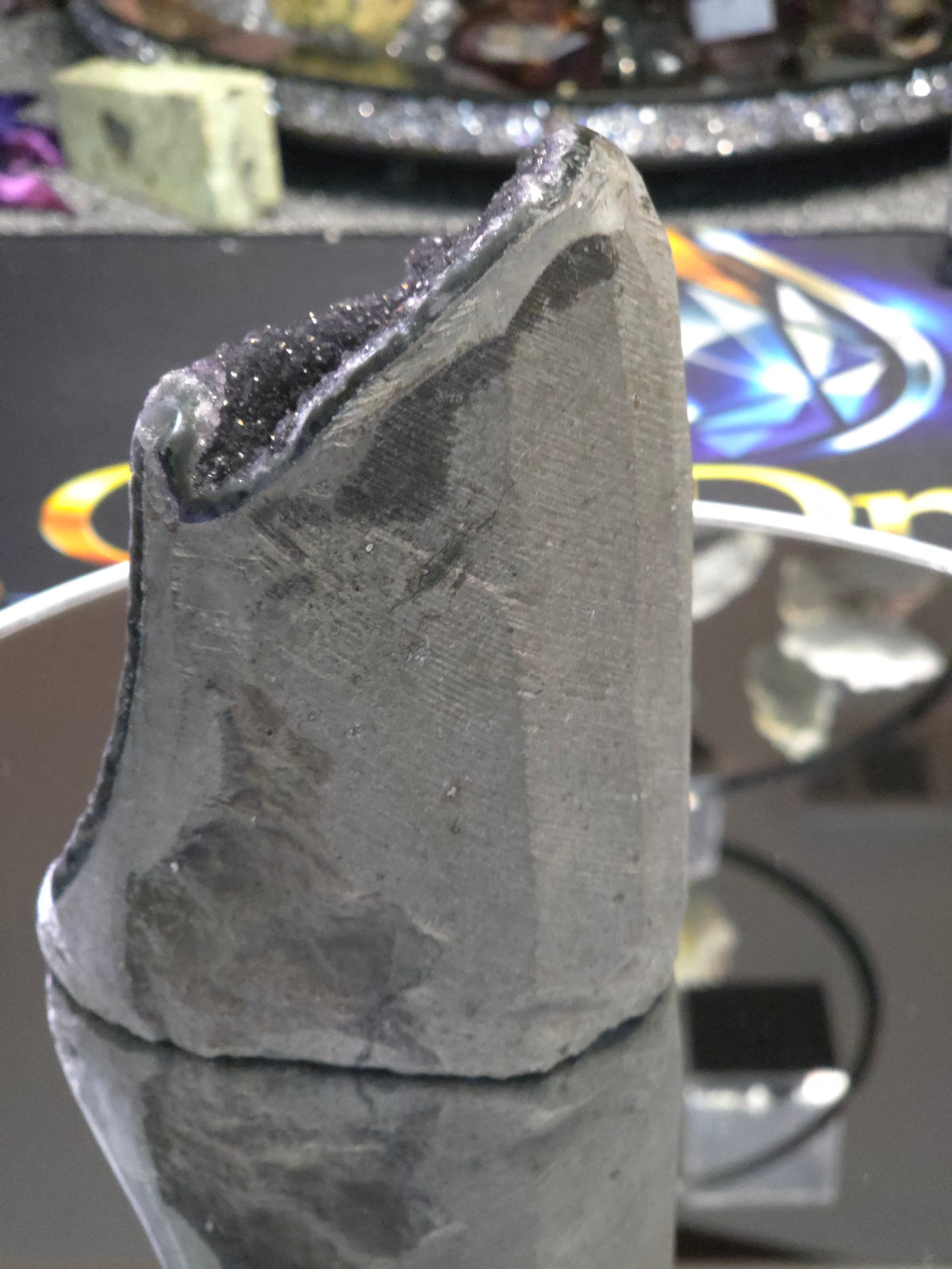 Uruguay Dark Rainbow Amethyst Mini Cathedral #1