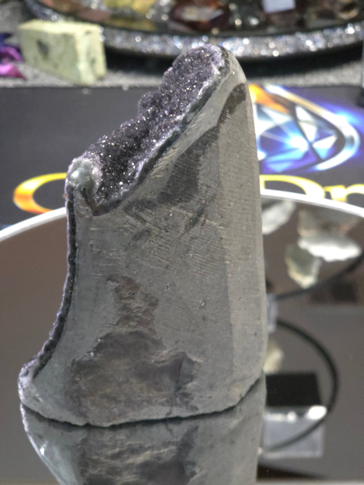 Uruguay Dark Rainbow Amethyst Mini Cathedral #1