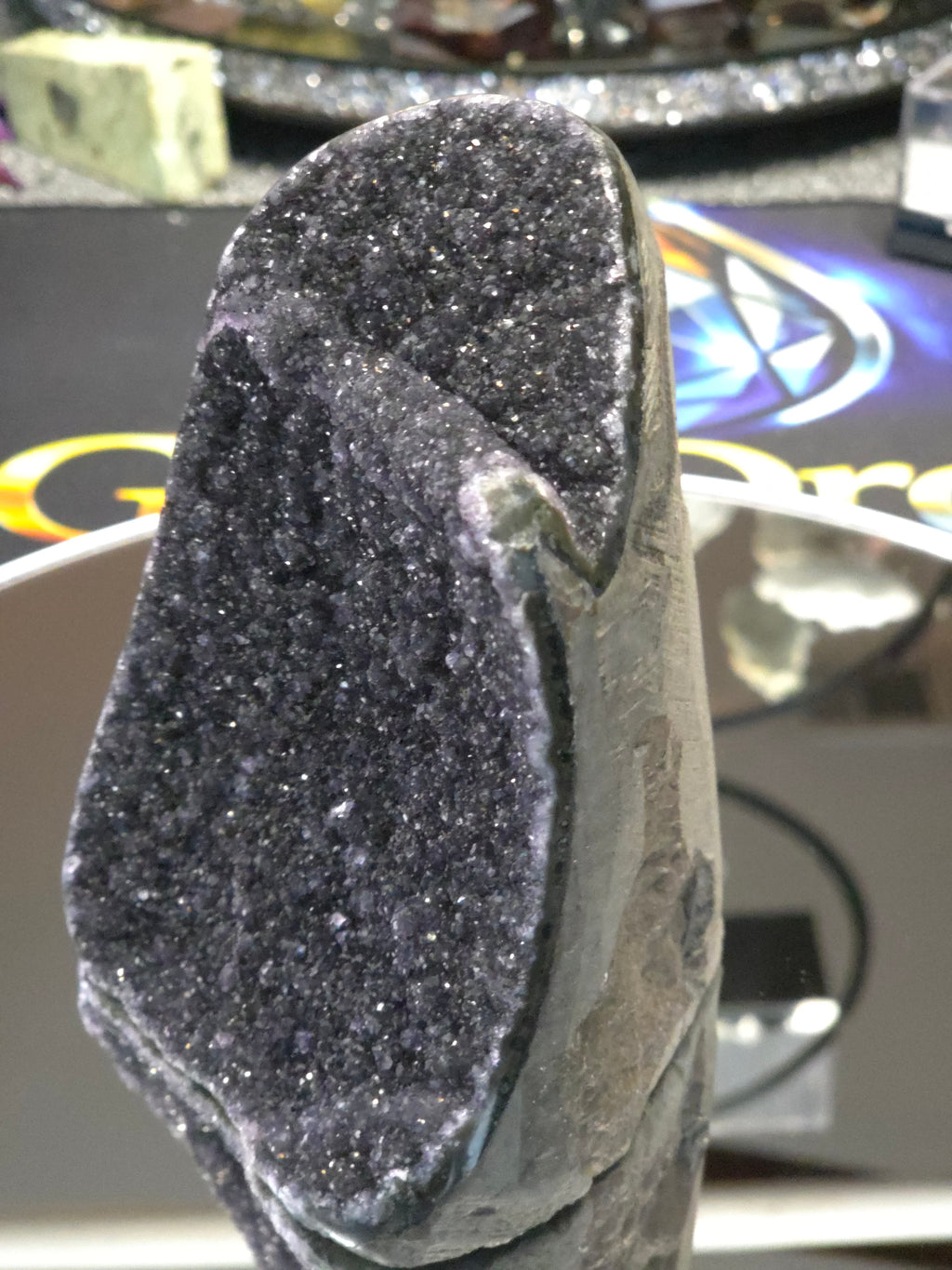 Uruguay Dark Rainbow Amethyst Mini Cathedral #1