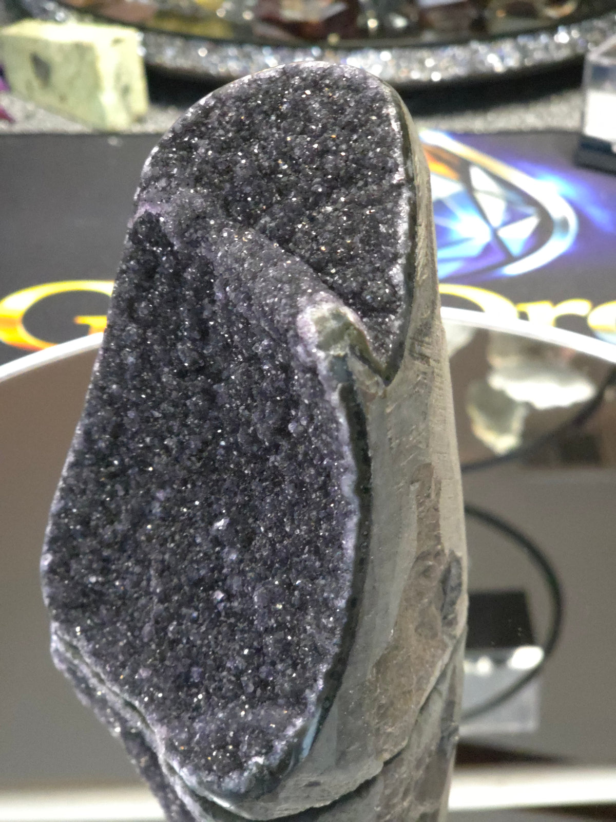 Uruguay Dark Rainbow Amethyst Mini Cathedral #1