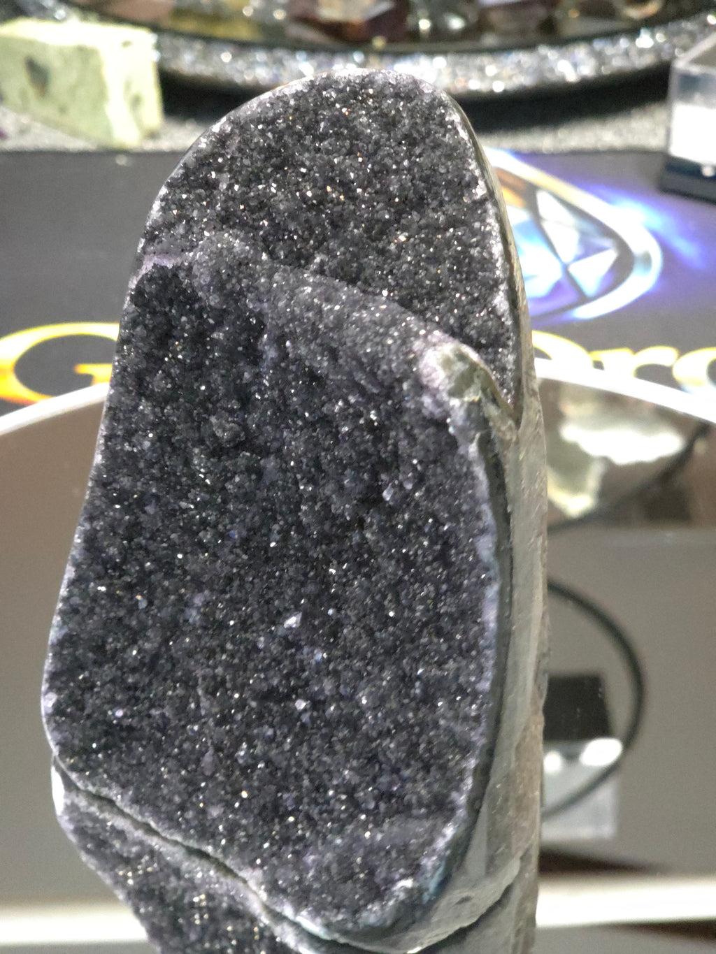Uruguay Dark Rainbow Amethyst Mini Cathedral #1