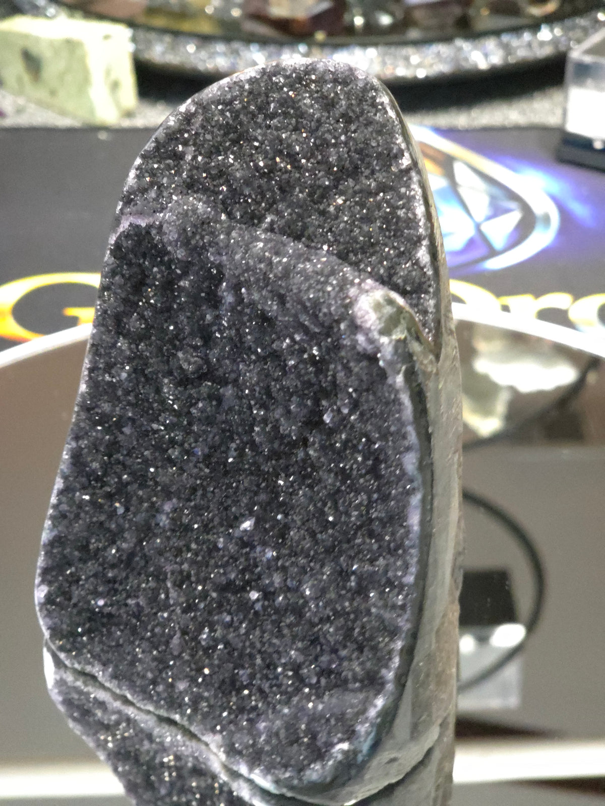 Uruguay Dark Rainbow Amethyst Mini Cathedral #1