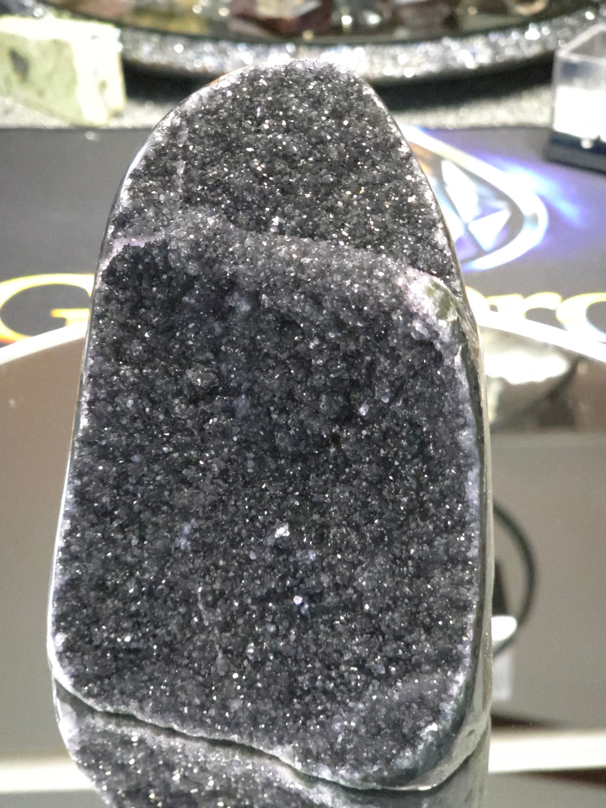 Uruguay Dark Rainbow Amethyst Mini Cathedral #1