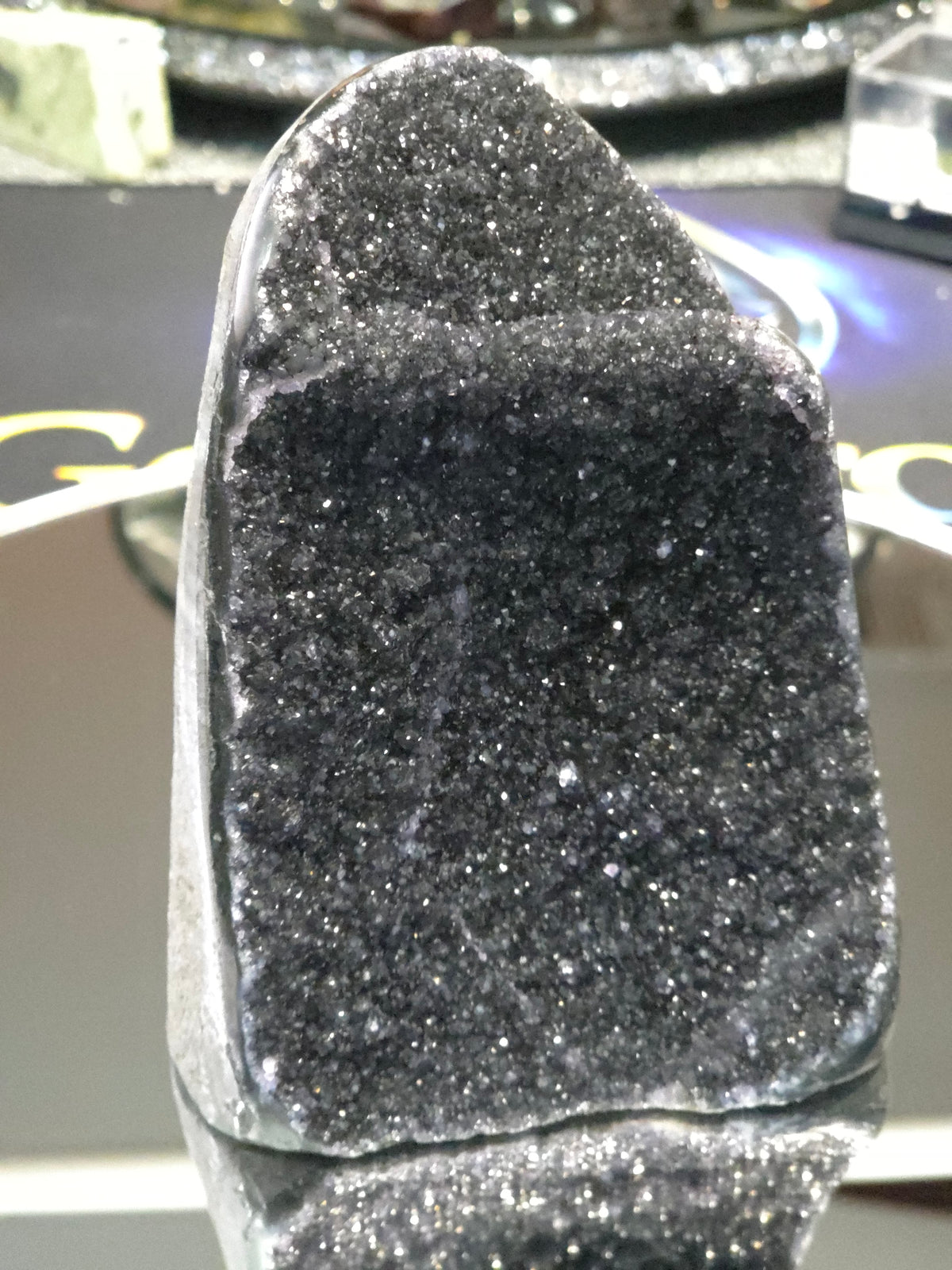 Uruguay Dark Rainbow Amethyst Mini Cathedral #1