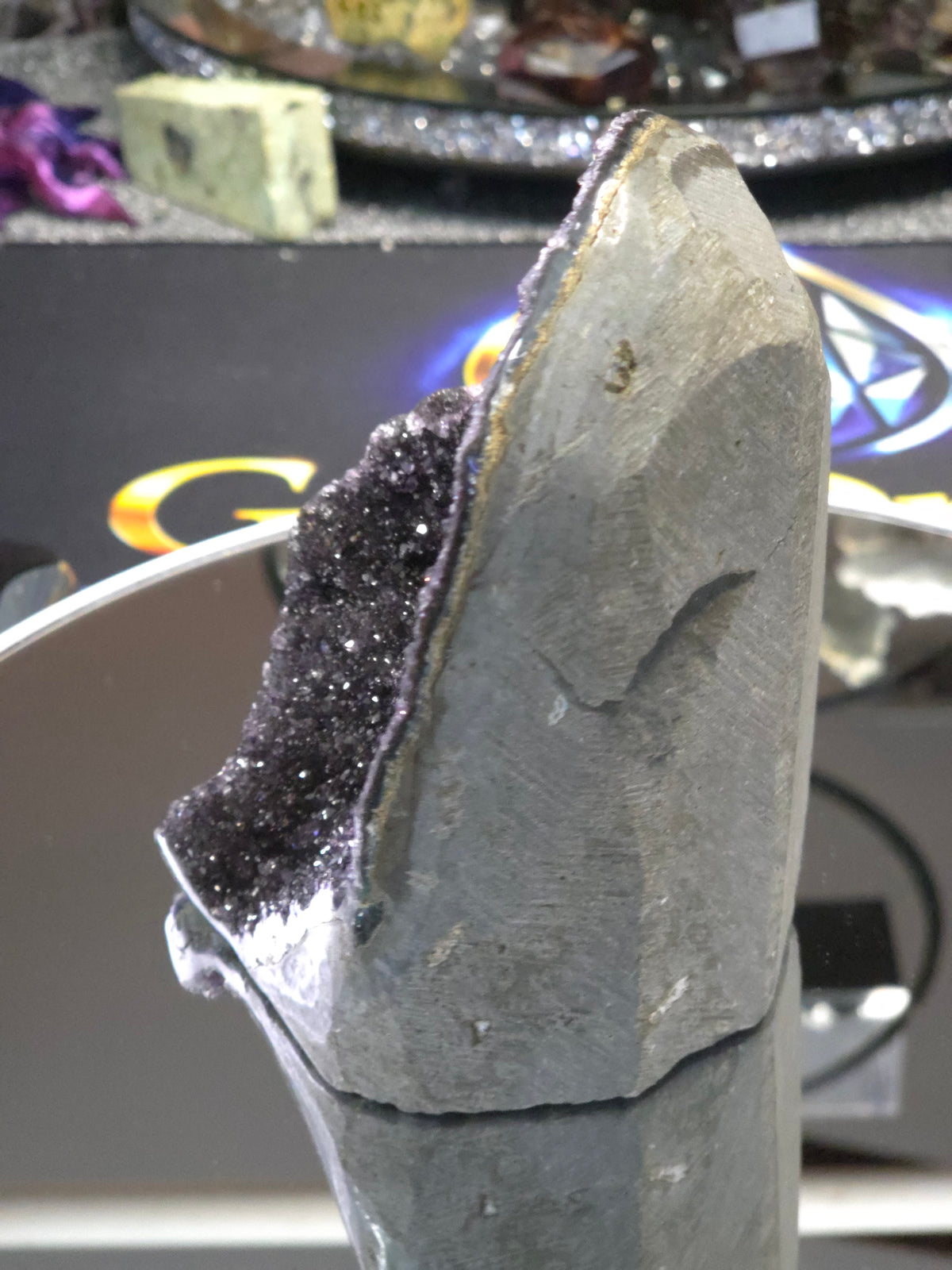 Uruguay Dark Rainbow Amethyst Mini Cathedral #3