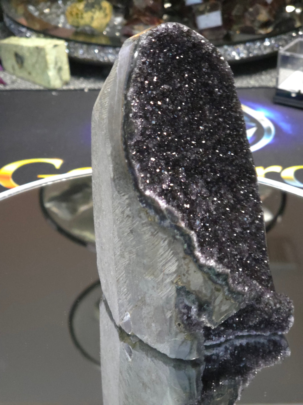 Uruguay Dark Rainbow Amethyst Mini Cathedral #3