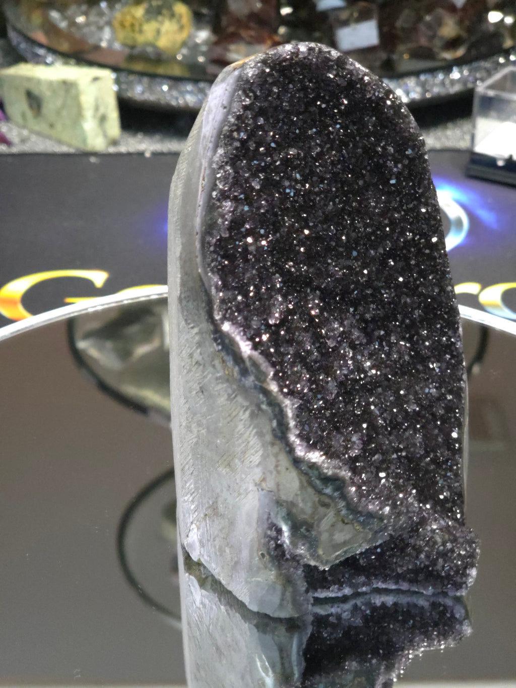 Uruguay Dark Rainbow Amethyst Mini Cathedral #3