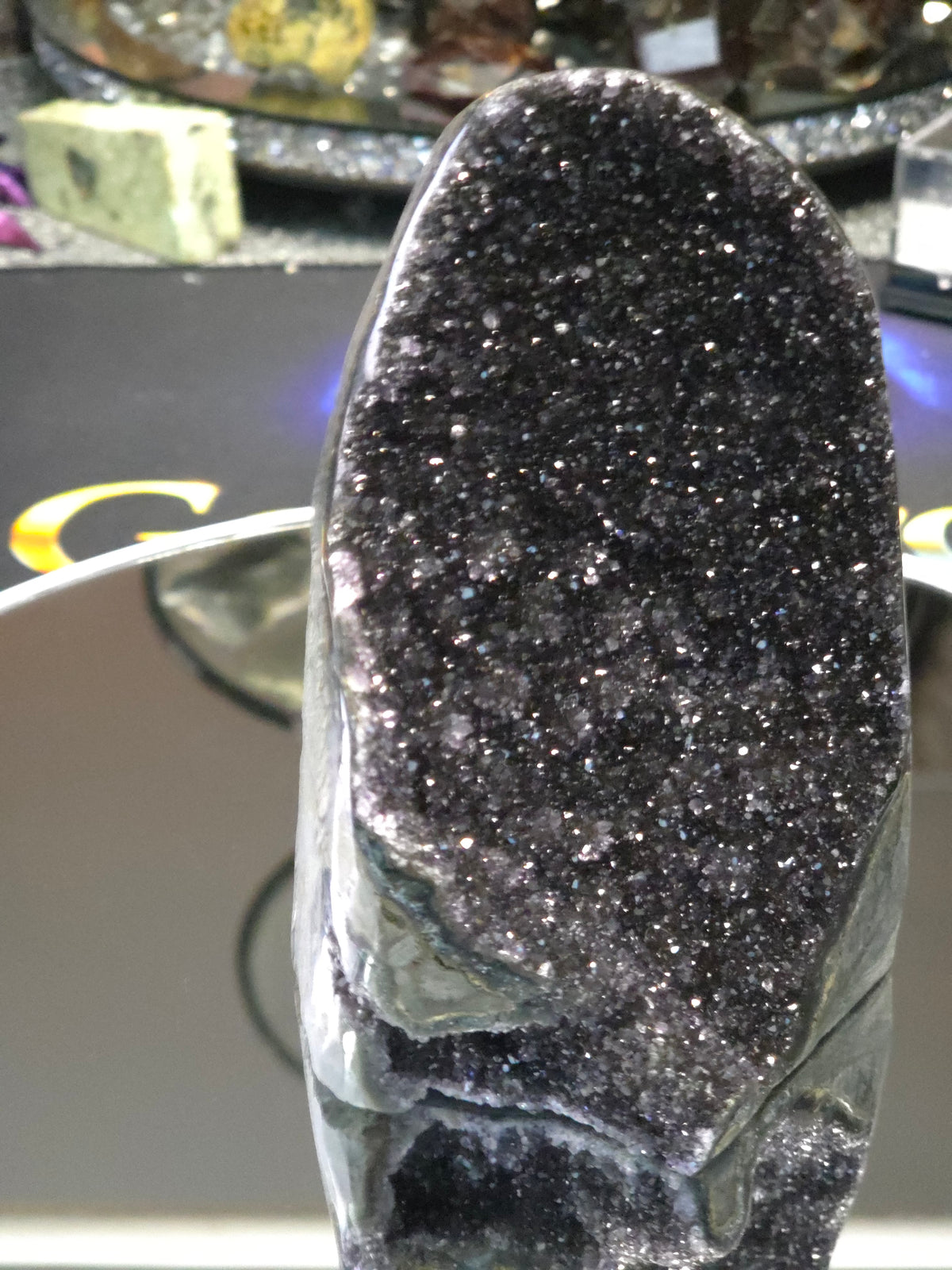 Uruguay Dark Rainbow Amethyst Mini Cathedral #3
