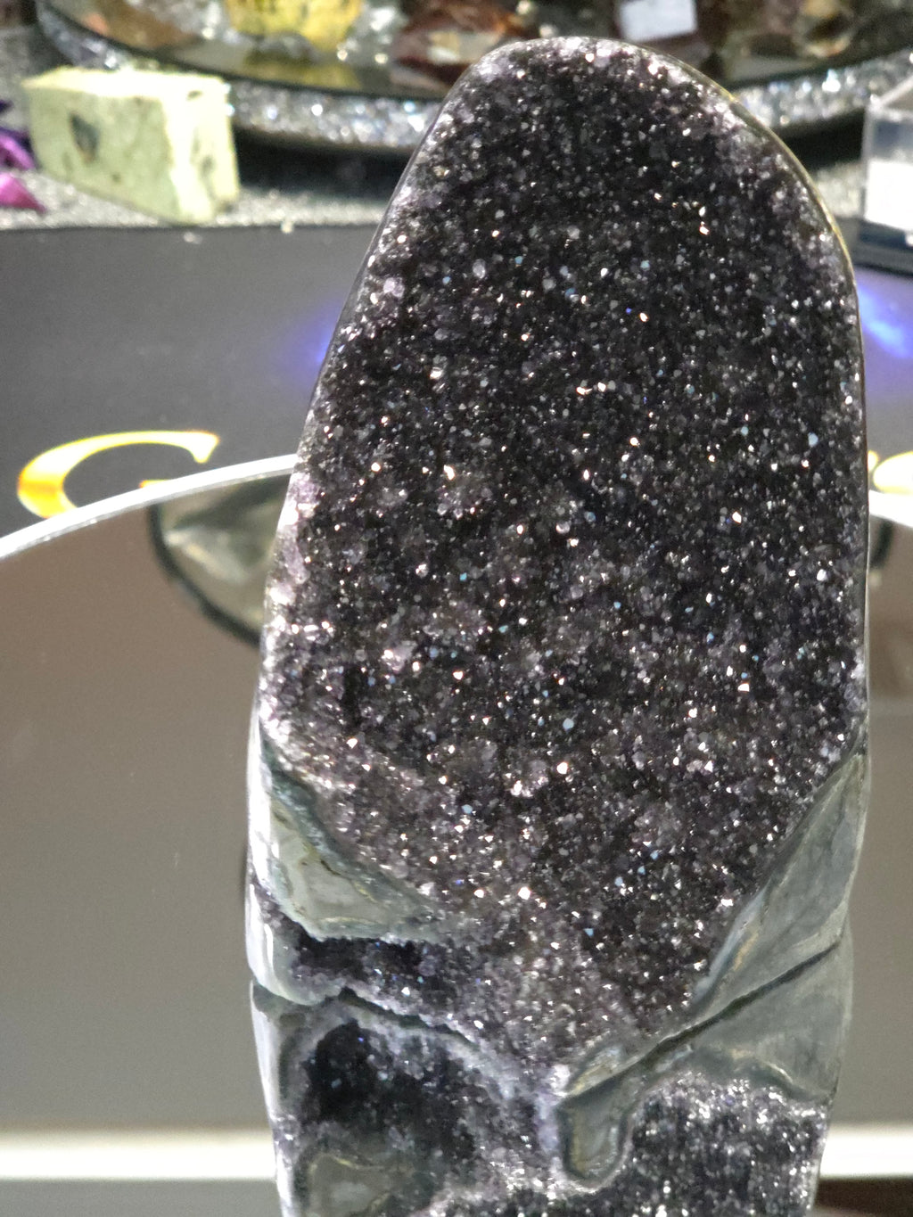 Uruguay Dark Rainbow Amethyst Mini Cathedral #3