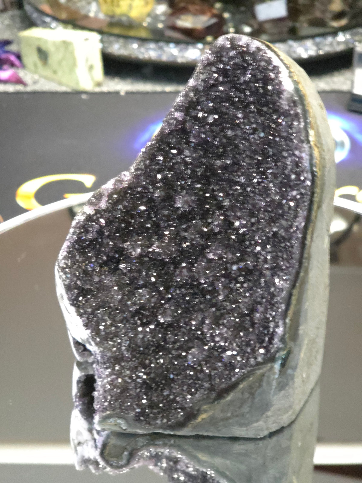 Uruguay Dark Rainbow Amethyst Mini Cathedral #3