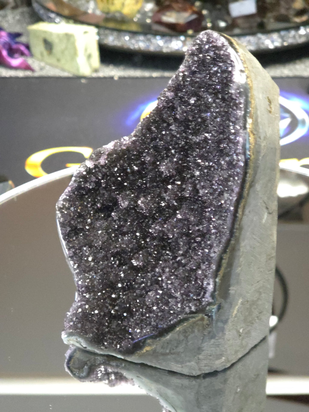 Uruguay Dark Rainbow Amethyst Mini Cathedral #3