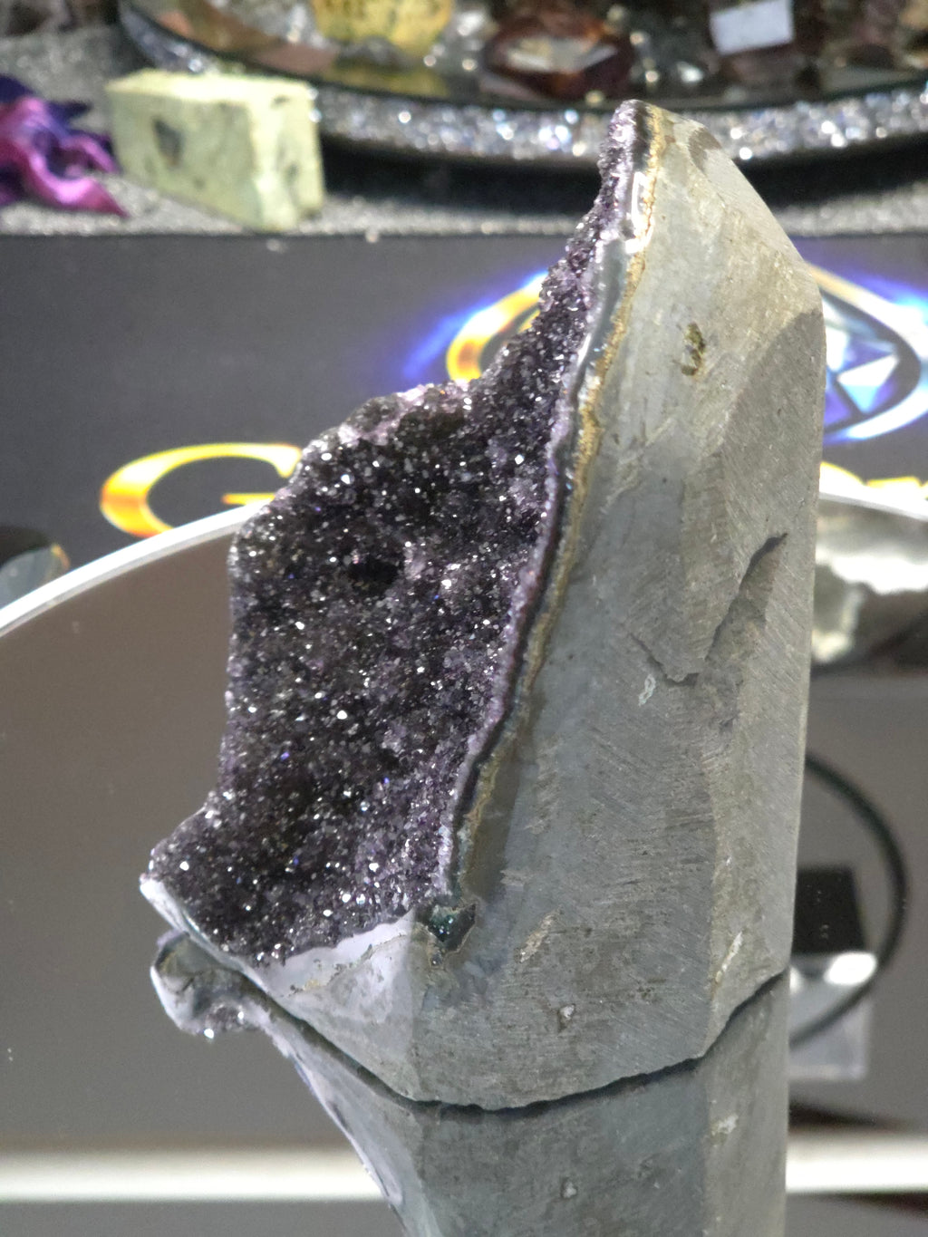 Uruguay Dark Rainbow Amethyst Mini Cathedral #3