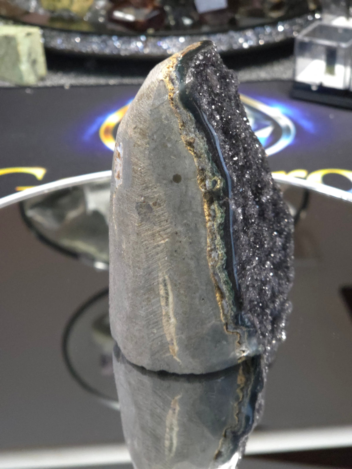 Uruguay Dark Rainbow Amethyst Mini Cathedral #4