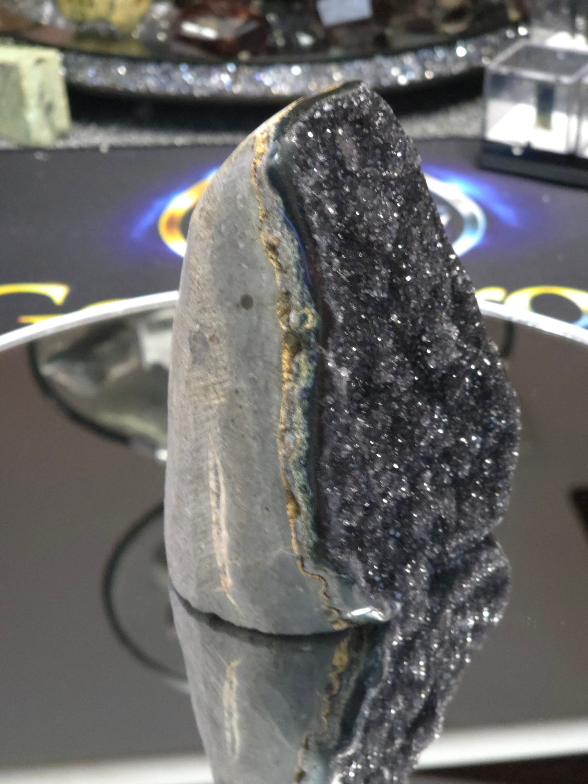 Uruguay Dark Rainbow Amethyst Mini Cathedral #4