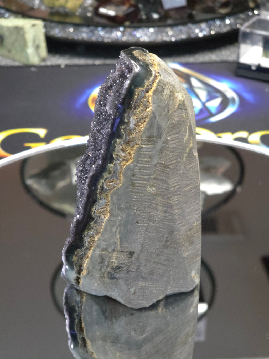 Uruguay Dark Rainbow Amethyst Mini Cathedral #4