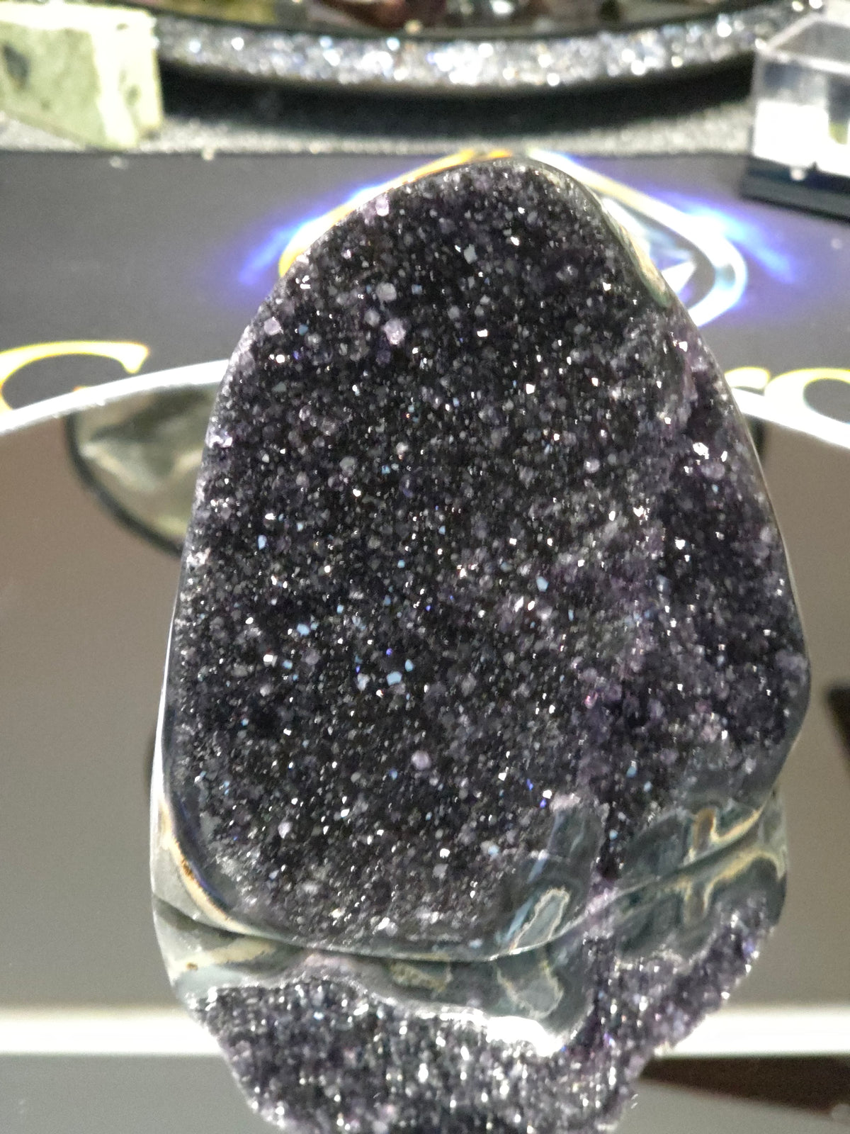 Uruguay Dark Rainbow Amethyst Mini Cathedral #5