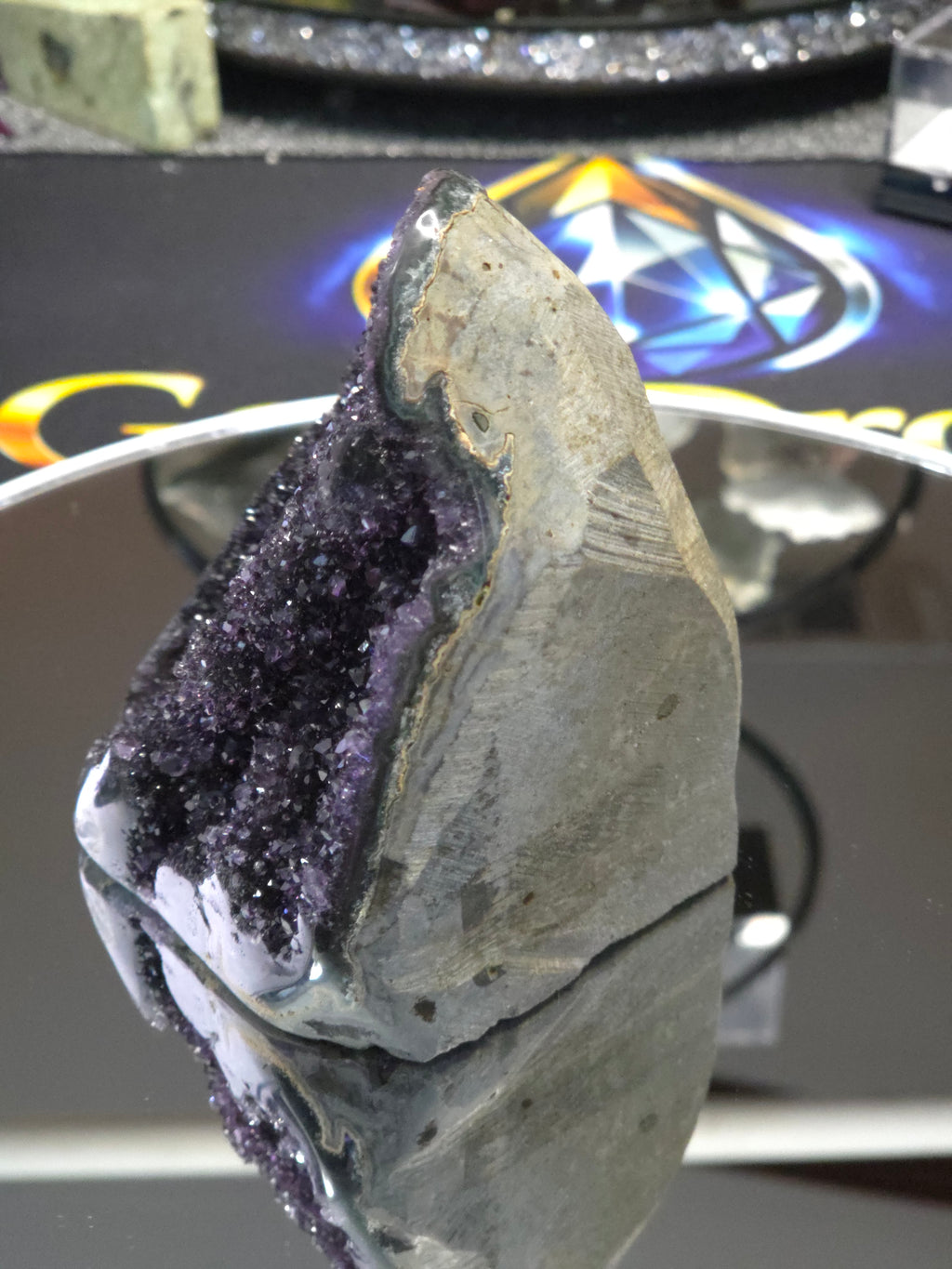 Uruguay Dark Rainbow Amethyst Mini Cathedral #5