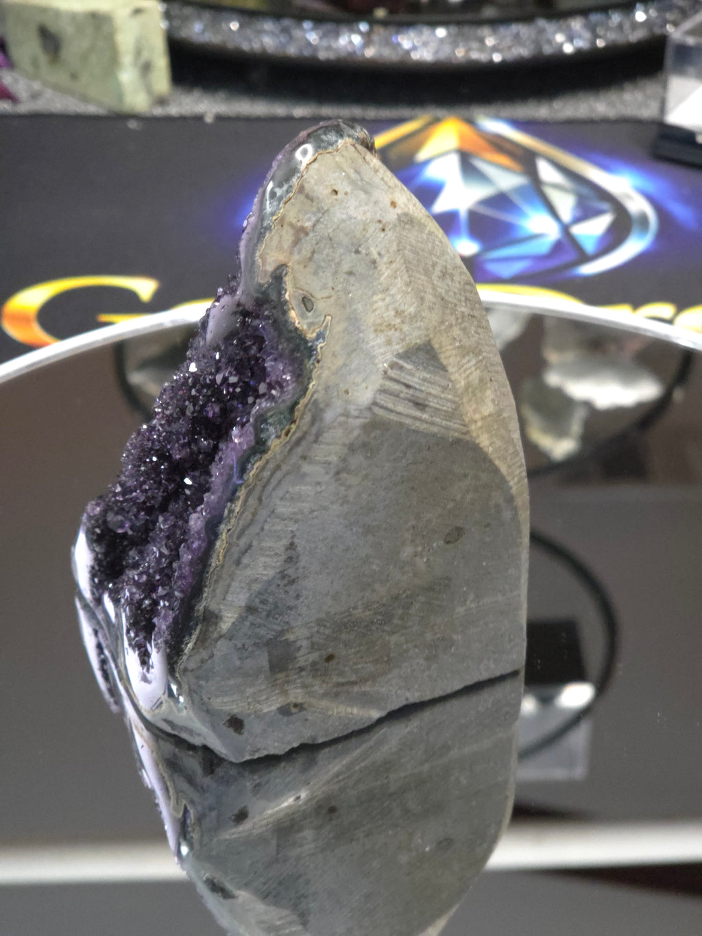 Uruguay Dark Rainbow Amethyst Mini Cathedral #5