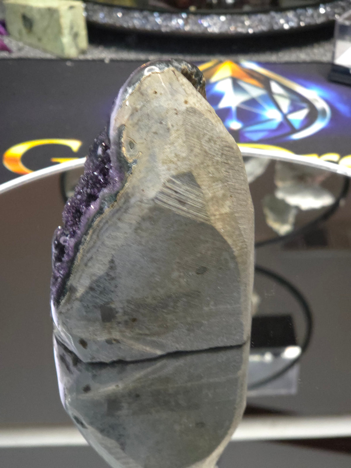 Uruguay Dark Rainbow Amethyst Mini Cathedral #5