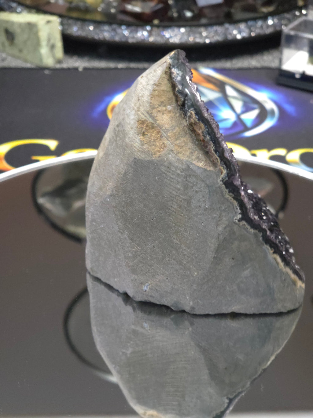 Uruguay Dark Rainbow Amethyst Mini Cathedral #5