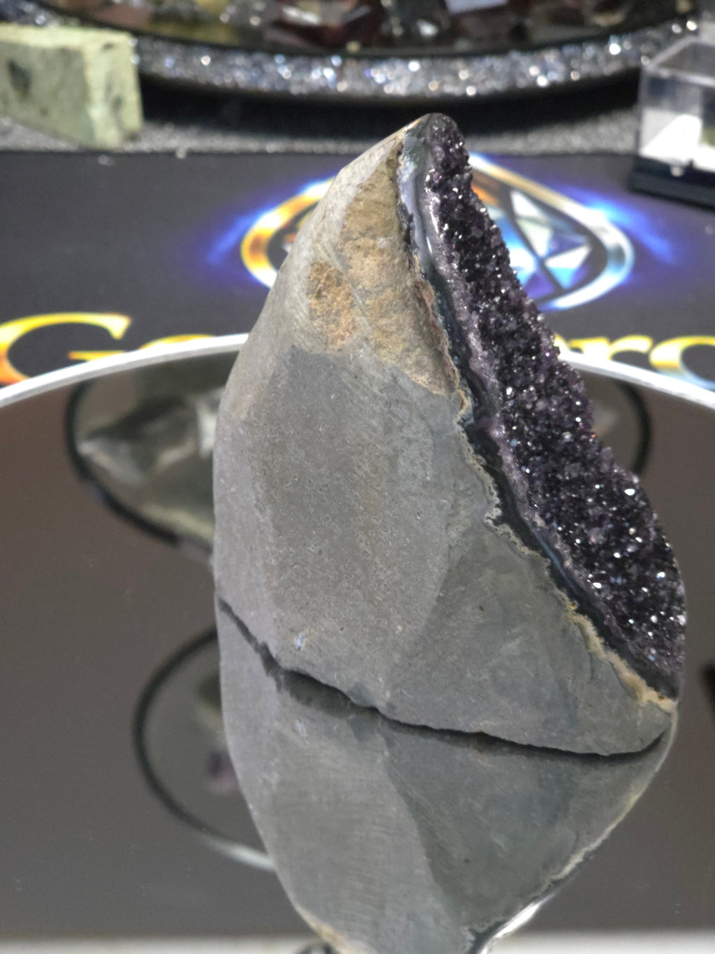 Uruguay Dark Rainbow Amethyst Mini Cathedral #5