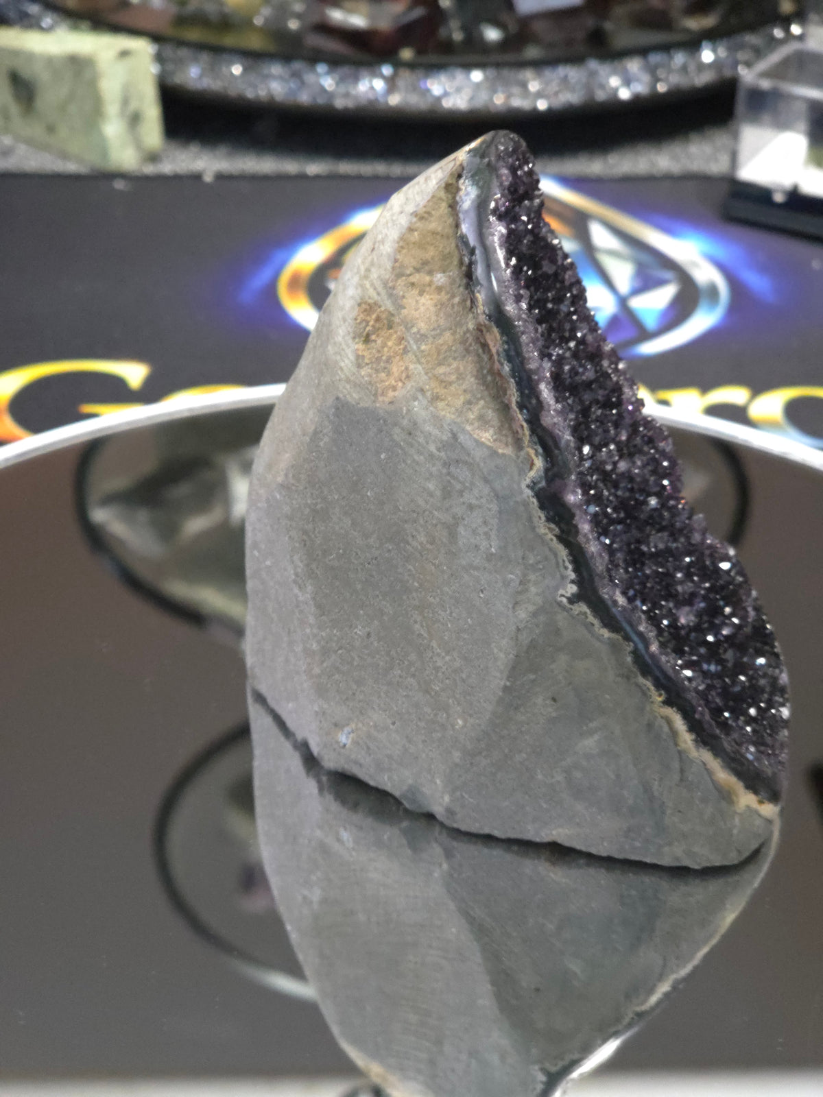 Uruguay Dark Rainbow Amethyst Mini Cathedral #5
