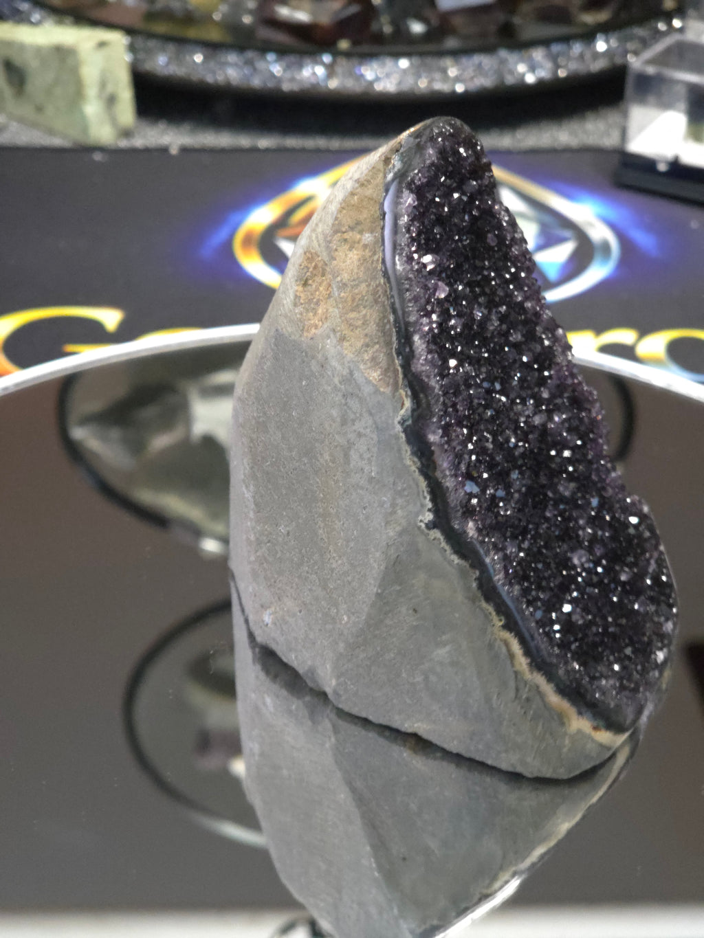 Uruguay Dark Rainbow Amethyst Mini Cathedral #5