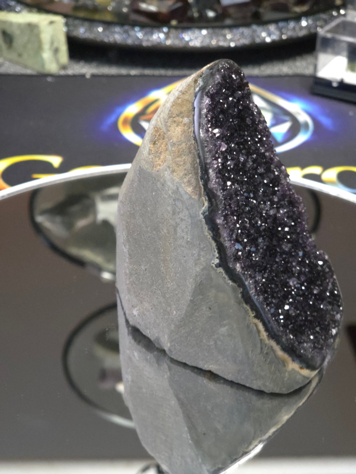 Uruguay Dark Rainbow Amethyst Mini Cathedral #5