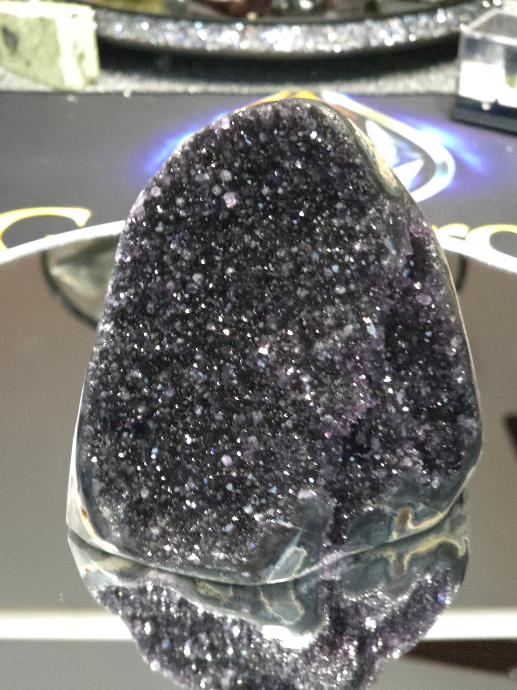 Uruguay Dark Rainbow Amethyst Mini Cathedral #5
