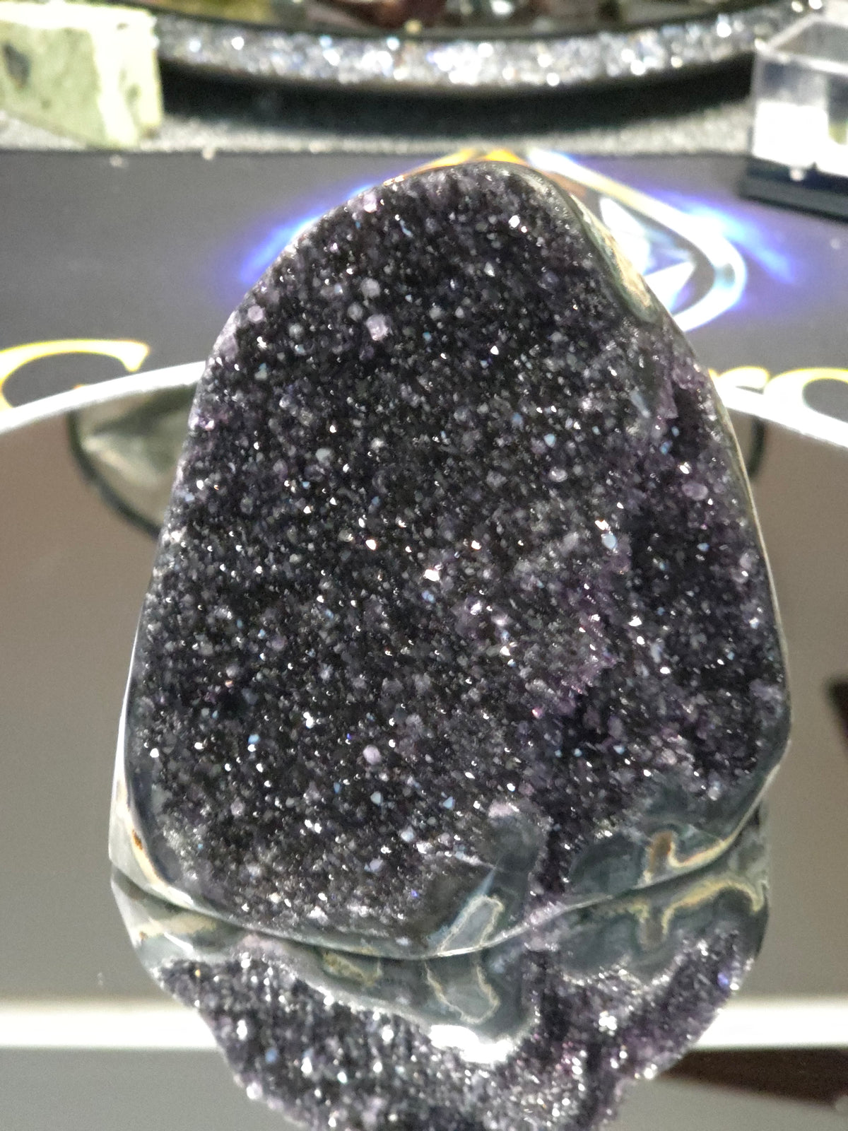 Uruguay Dark Rainbow Amethyst Mini Cathedral #5