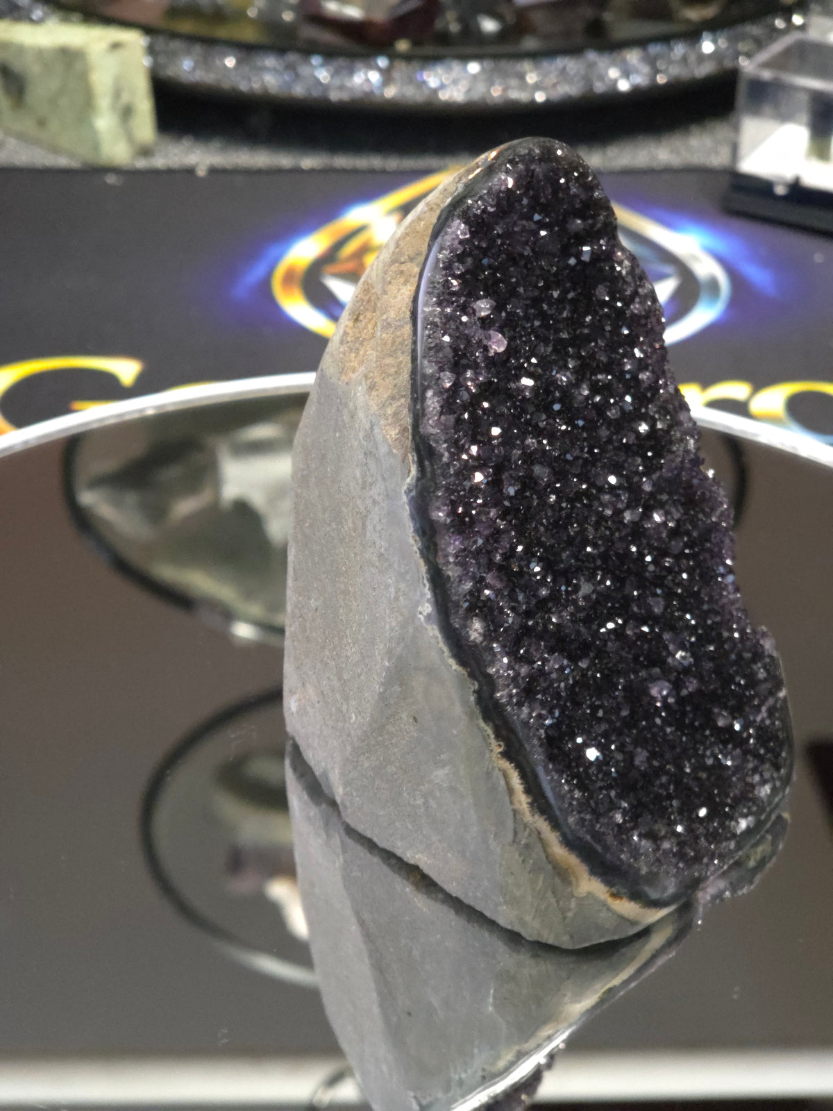 Uruguay Dark Rainbow Amethyst Mini Cathedral #5