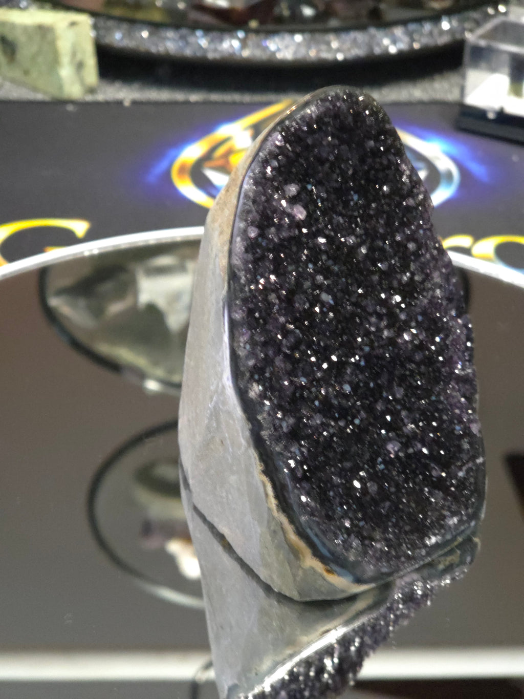 Uruguay Dark Rainbow Amethyst Mini Cathedral #5