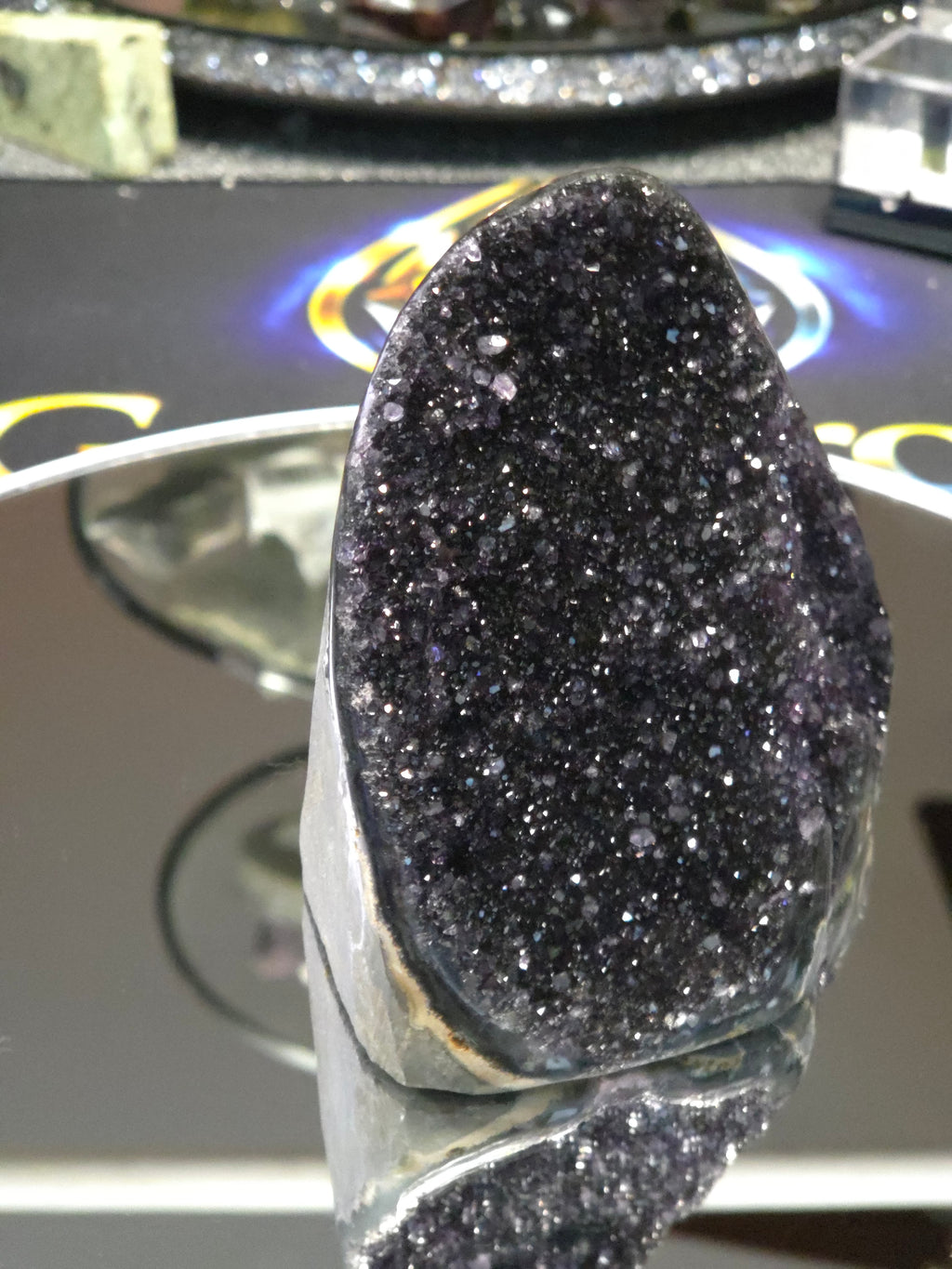 Uruguay Dark Rainbow Amethyst Mini Cathedral #5