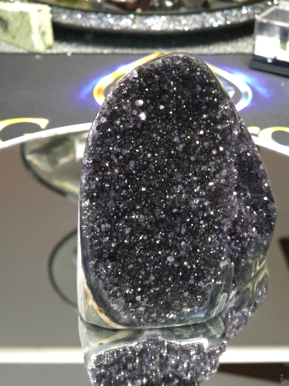 Uruguay Dark Rainbow Amethyst Mini Cathedral #5