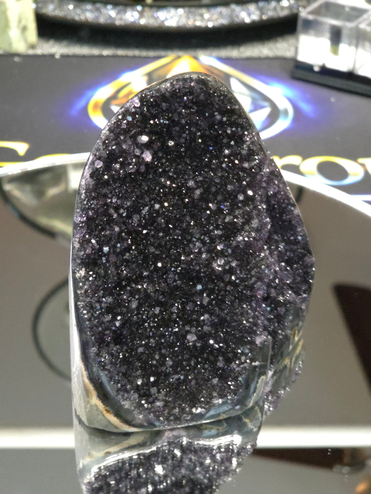 Uruguay Dark Rainbow Amethyst Mini Cathedral #5