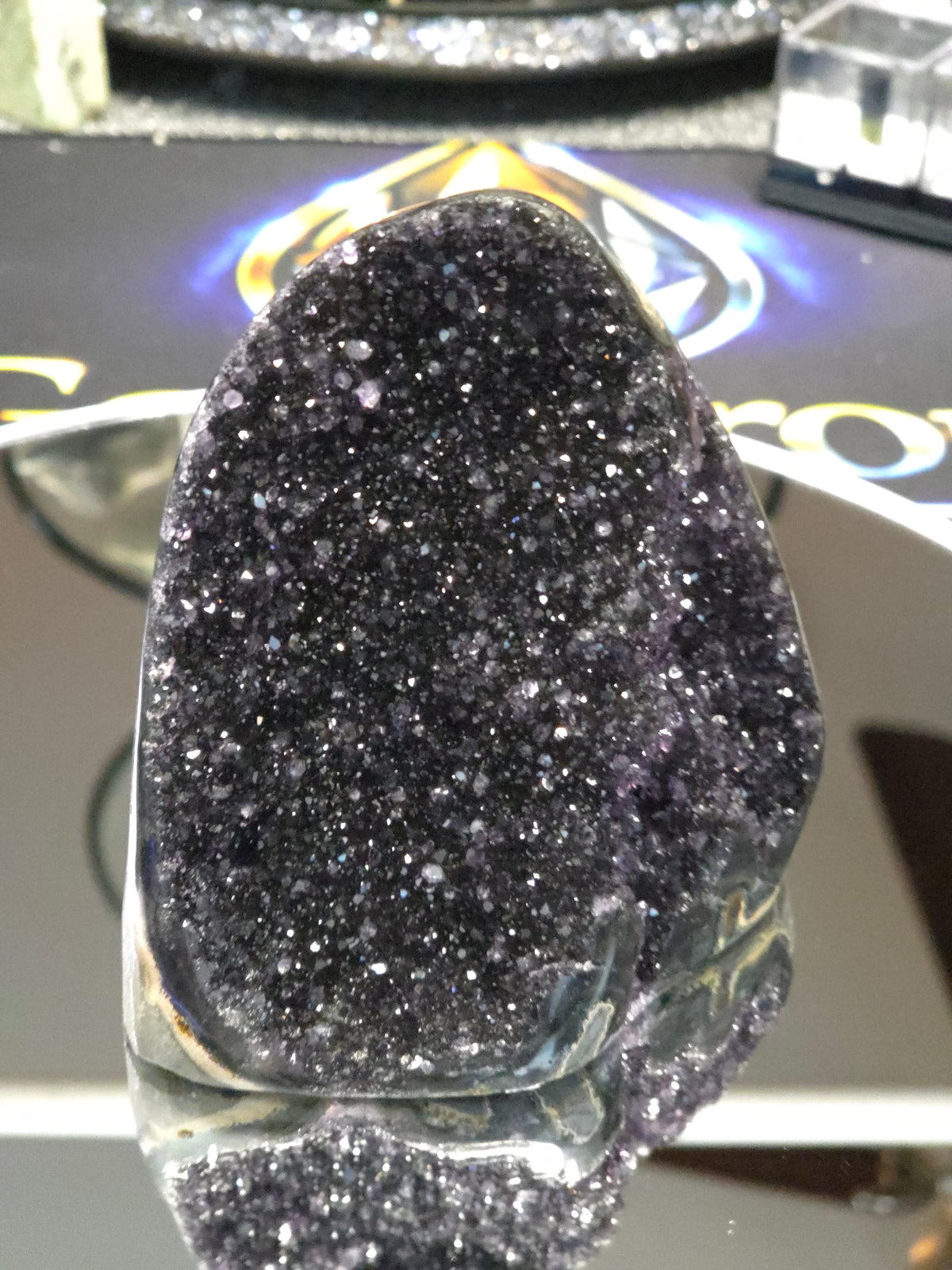 Uruguay Dark Rainbow Amethyst Mini Cathedral #5