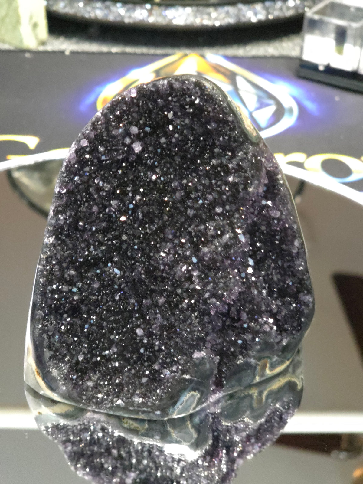 Uruguay Dark Rainbow Amethyst Mini Cathedral #5