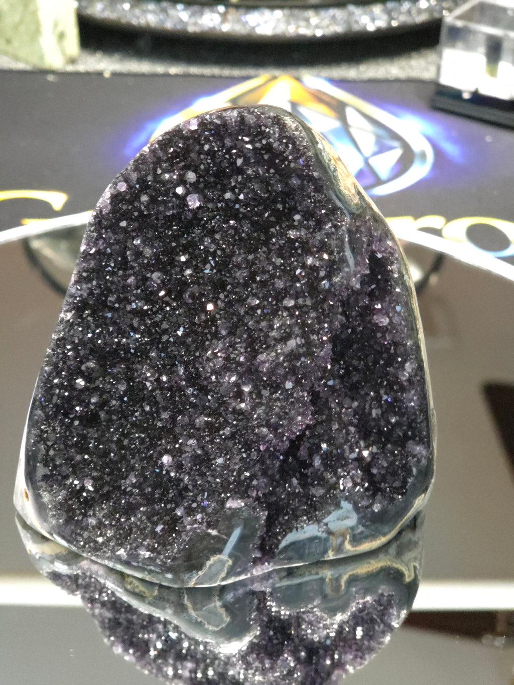 Uruguay Dark Rainbow Amethyst Mini Cathedral #5