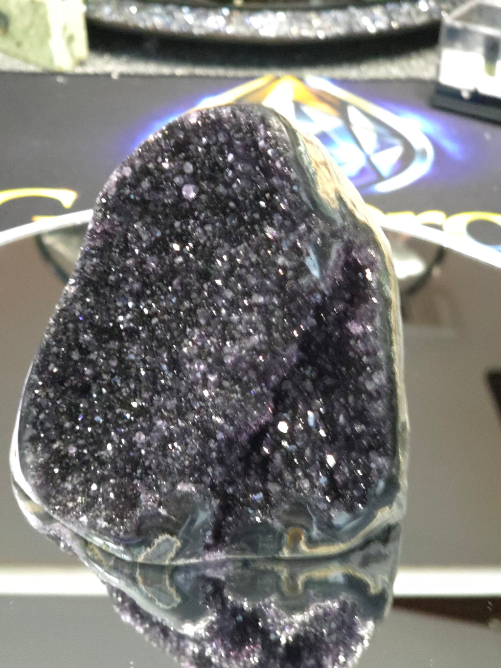 Uruguay Dark Rainbow Amethyst Mini Cathedral #5