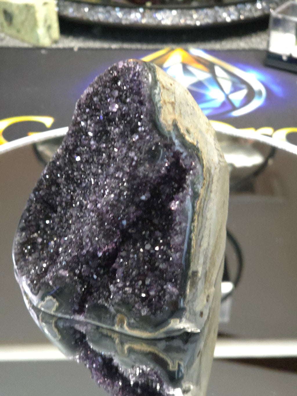 Uruguay Dark Rainbow Amethyst Mini Cathedral #5