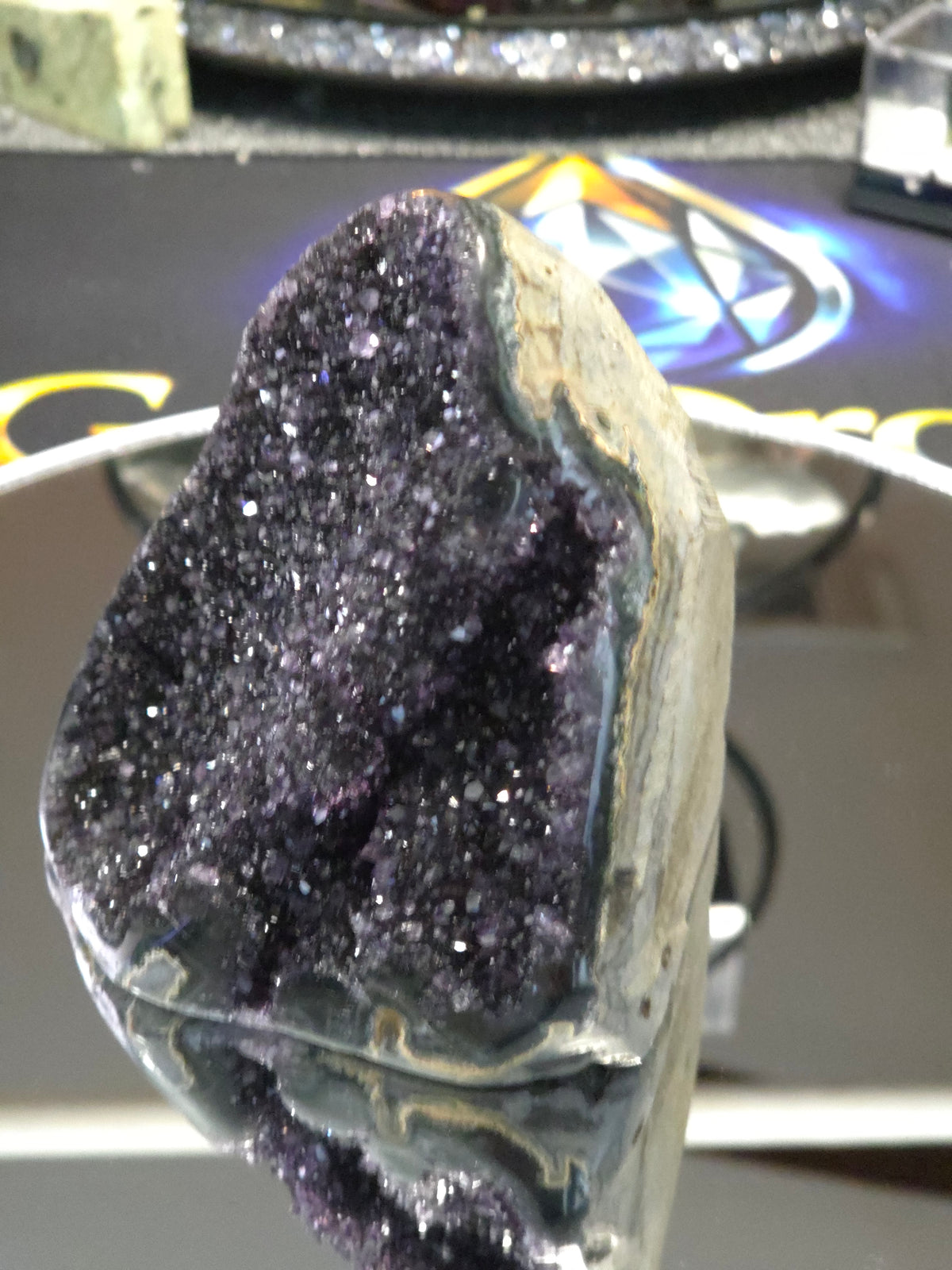 Uruguay Dark Rainbow Amethyst Mini Cathedral #5