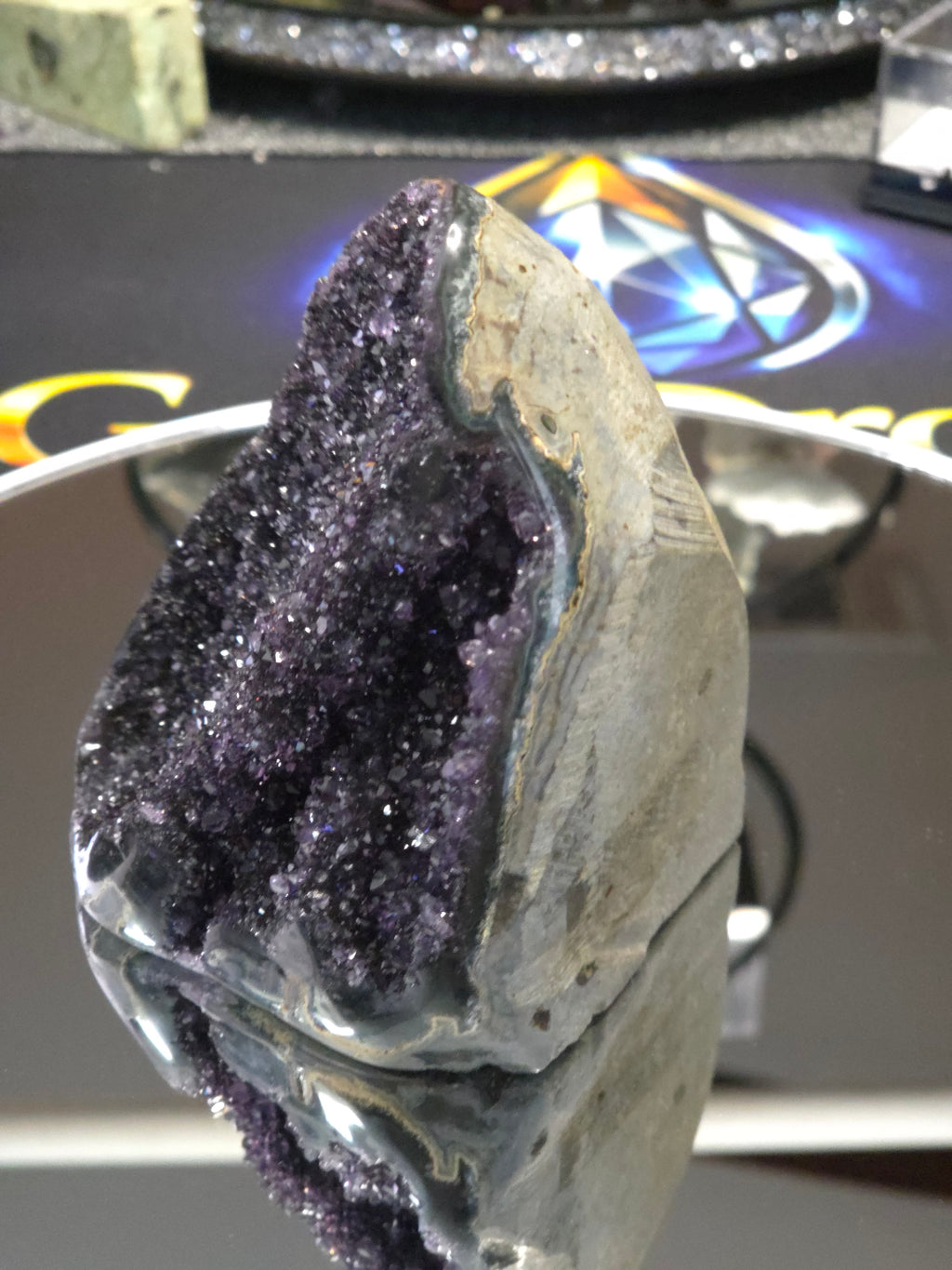 Uruguay Dark Rainbow Amethyst Mini Cathedral #5